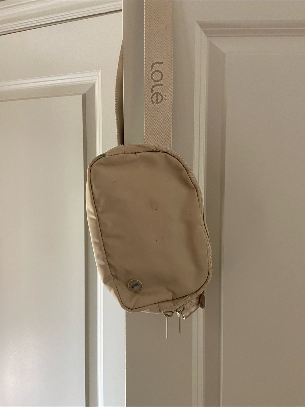 Lole Beige Mini Sling Crossbody Bag